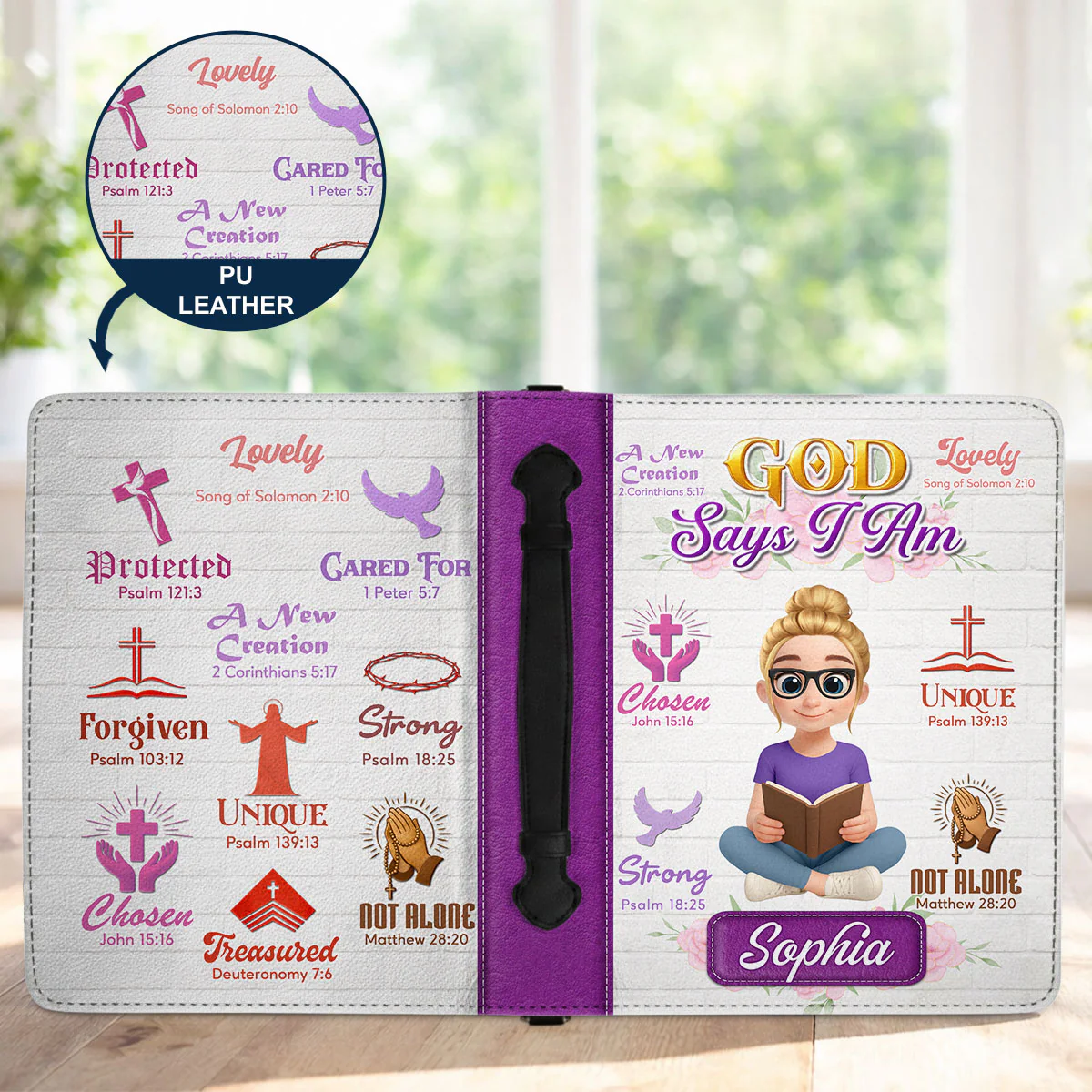 The Great I Am - Personalized Custom Bible Cover - Image 7