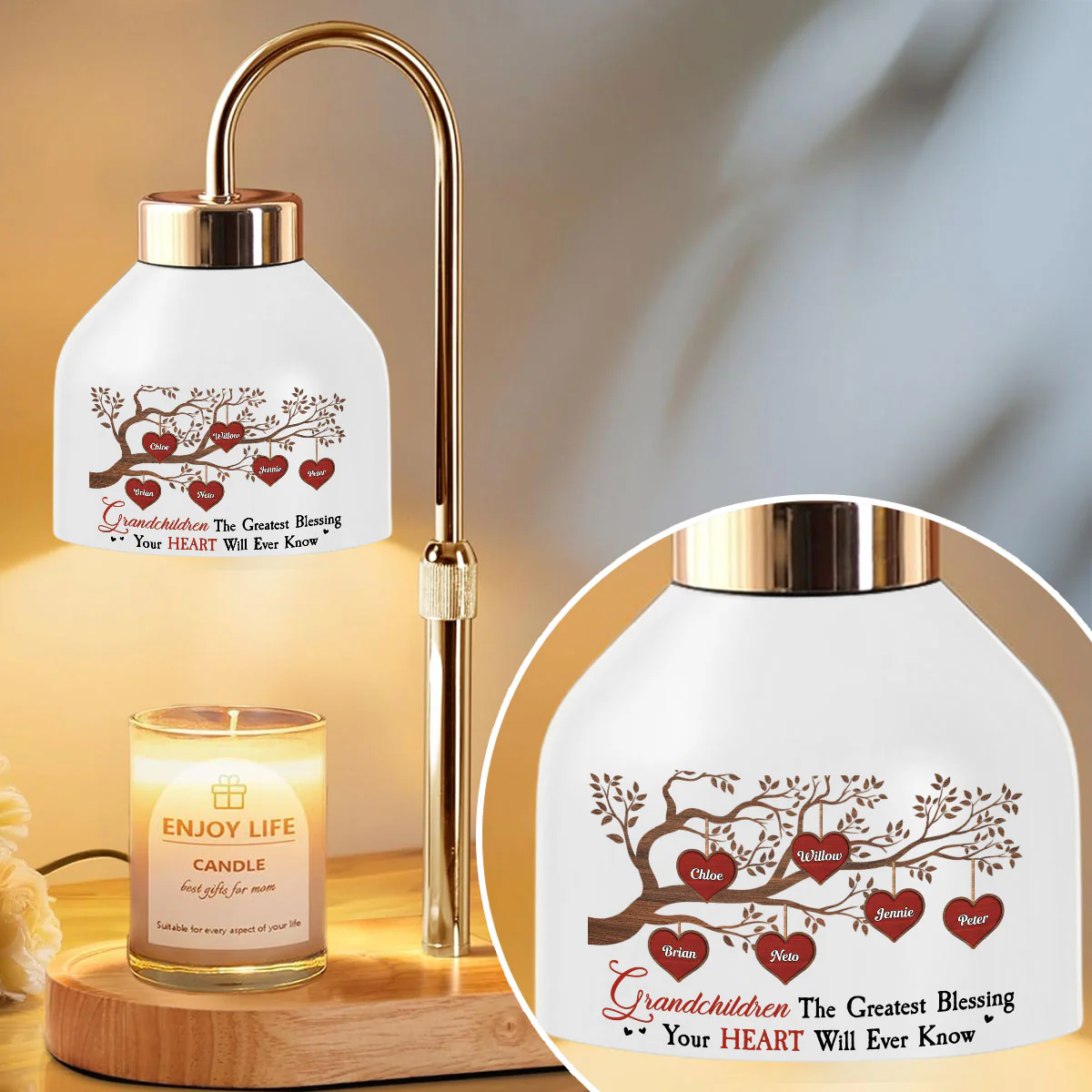 The Greatest Blessing - Personalized Custom Candle Warmer Lamp