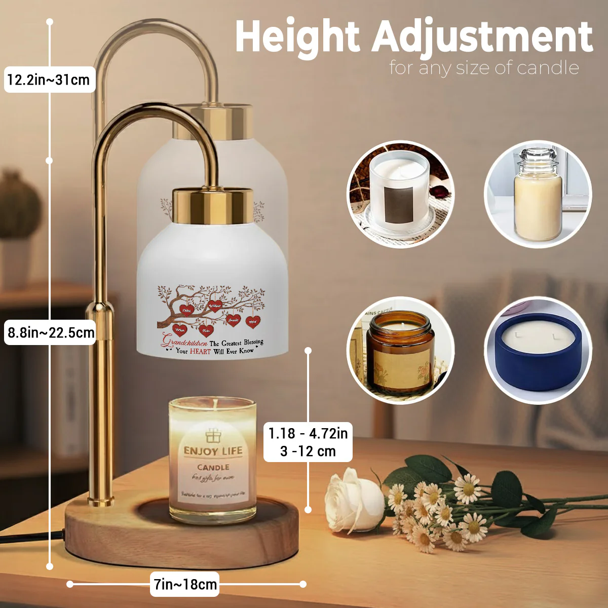 The Greatest Blessing - Personalized Custom Candle Warmer Lamp - Image 4