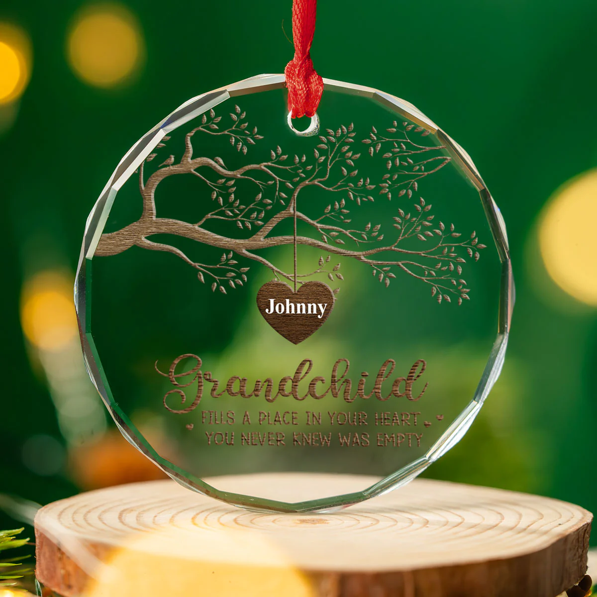 The Greatest Blessing - Personalized Custom Glass Ornament - Image 2