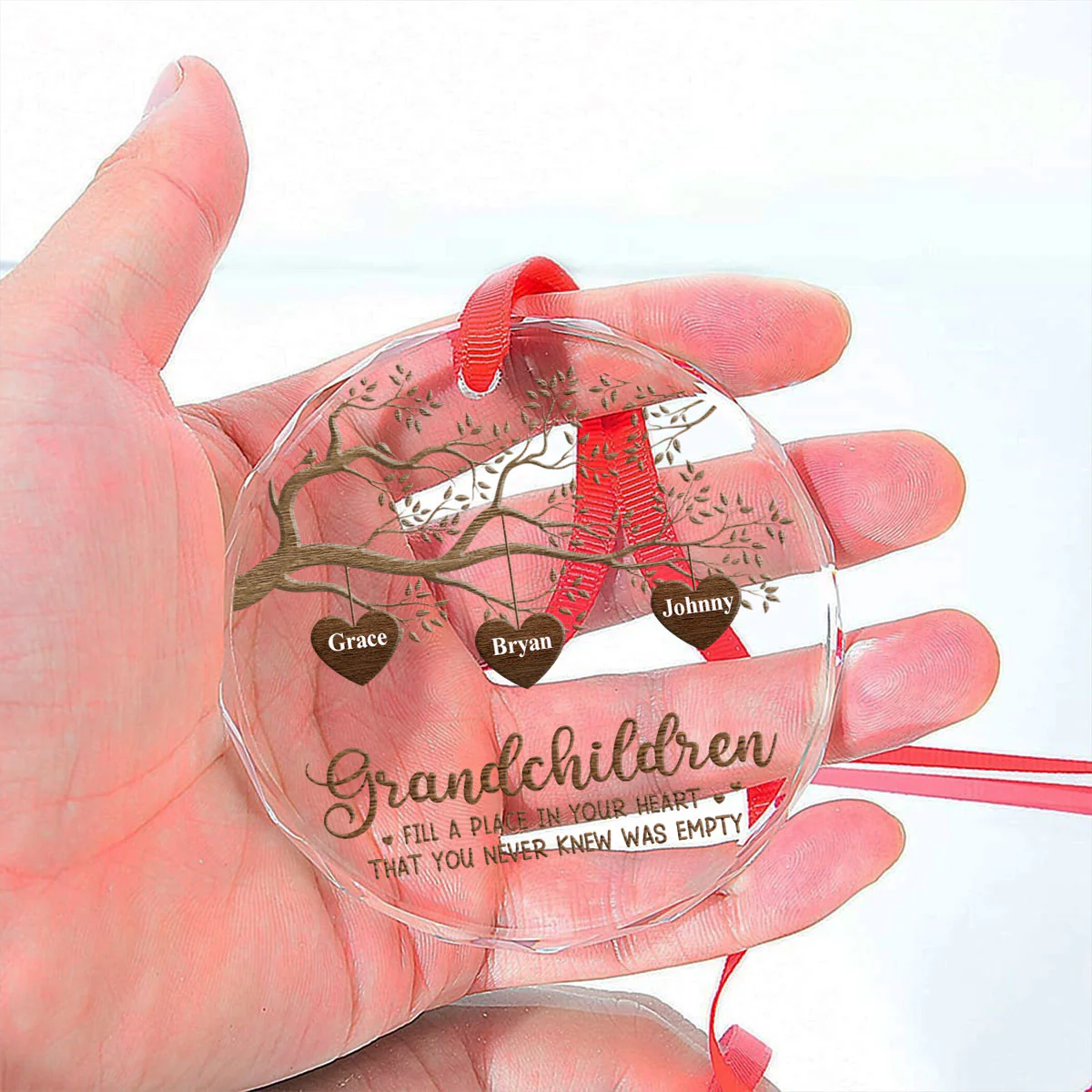 The Greatest Blessing - Personalized Custom Glass Ornament - Image 4