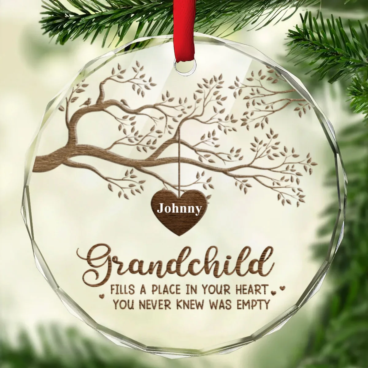 The Greatest Blessing - Personalized Custom Glass Ornament - Image 6