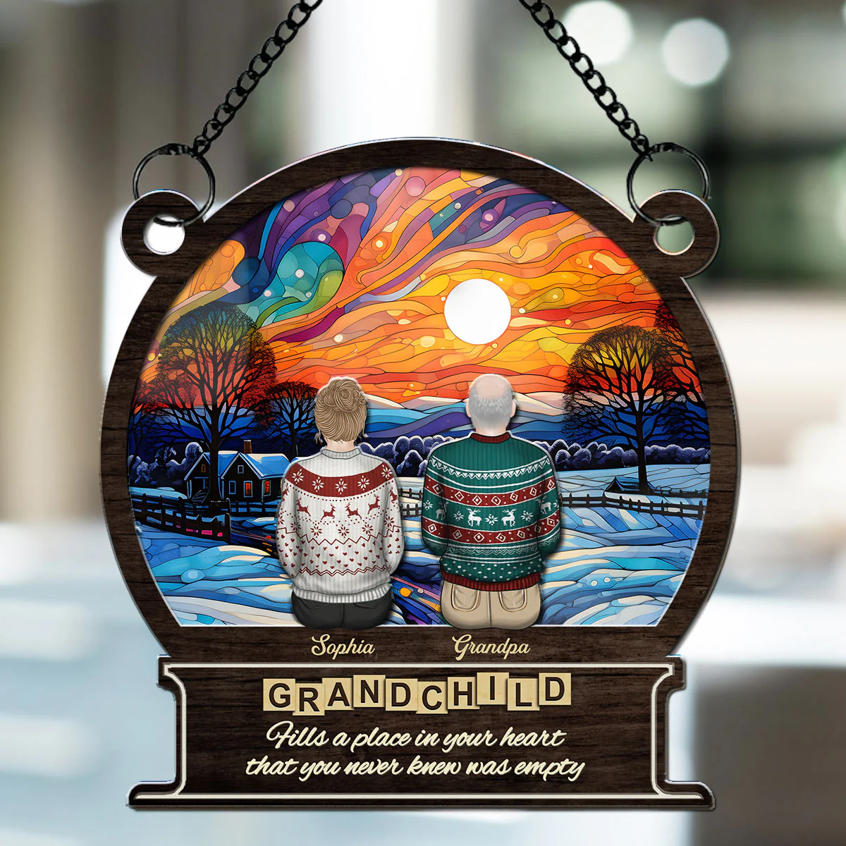The Greatest Blessing - Personalized Custom Suncatcher - Image 2