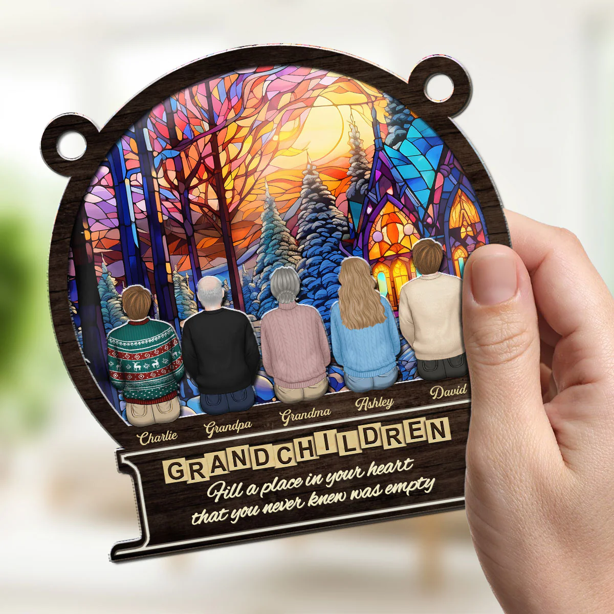 The Greatest Blessing - Personalized Custom Suncatcher - Image 5
