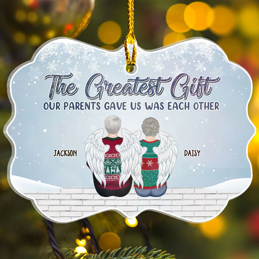 The Greatest Gift - Personalized Custom Acrylic Ornament - Image 2
