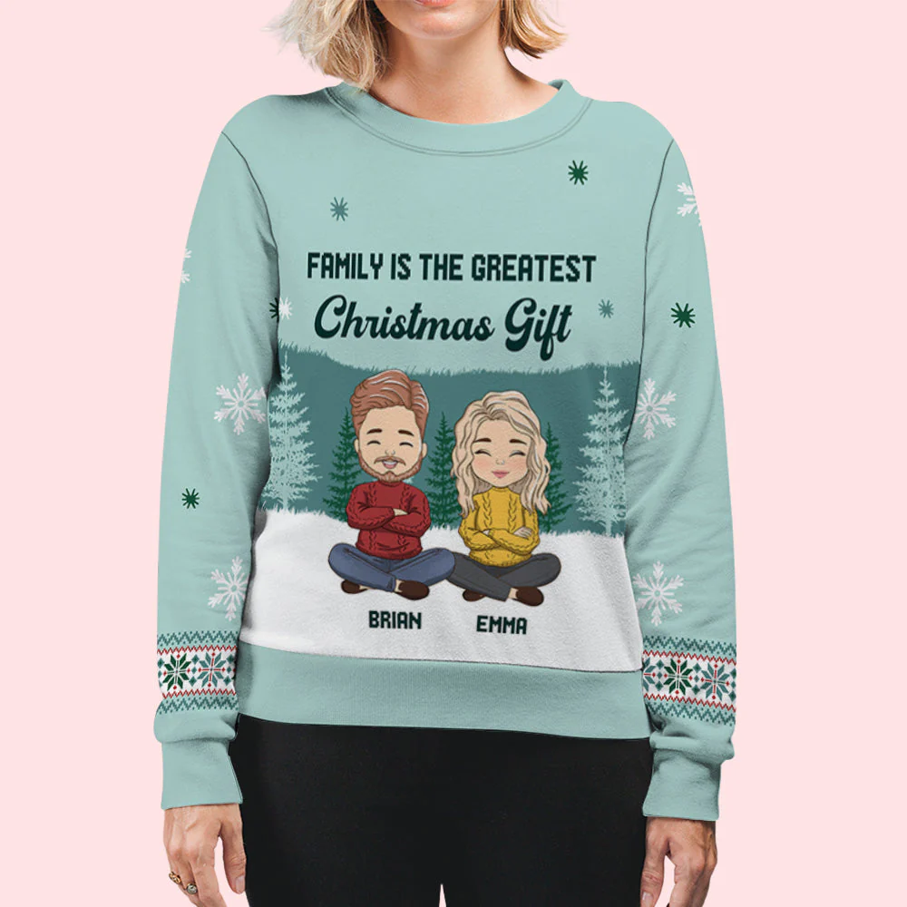 The Greatest Gift - Personalized Custom All-Over-Print Sweatshirt - Image 5