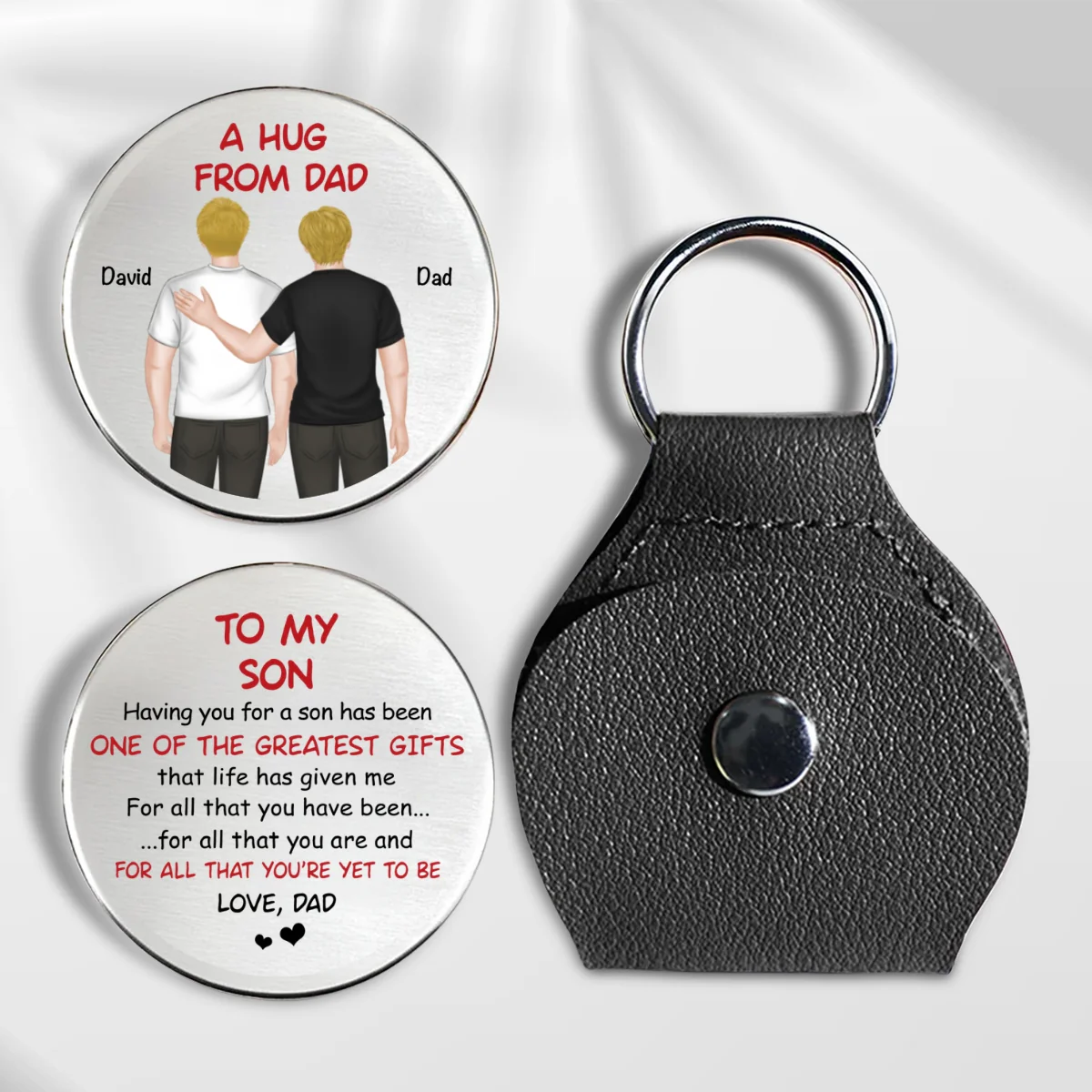 The Greatest Gifts From Dad - Personalized Custom Pocket Hug