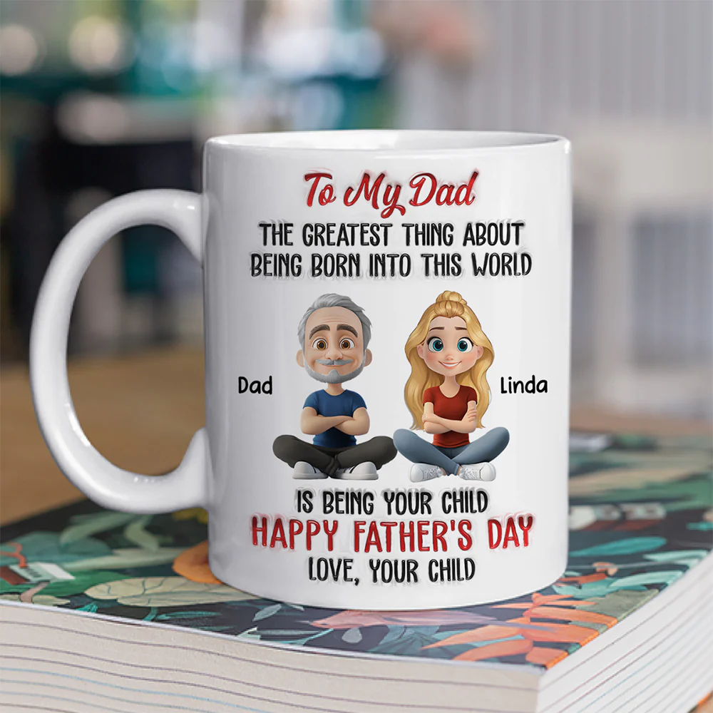 The Greatest Thing About - Personalized Custom 3D Inflated Effect Mug - Image 2