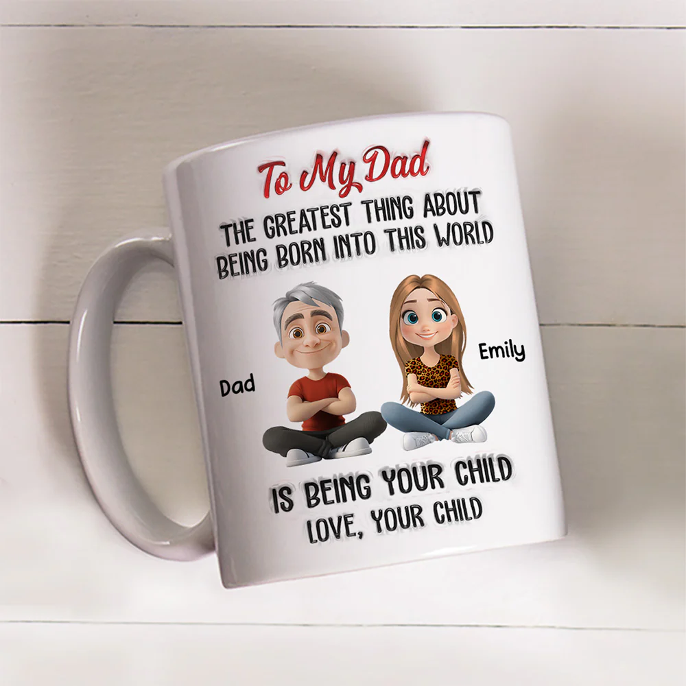 The Greatest Thing About - Personalized Custom 3D Inflated Effect Mug - Image 3