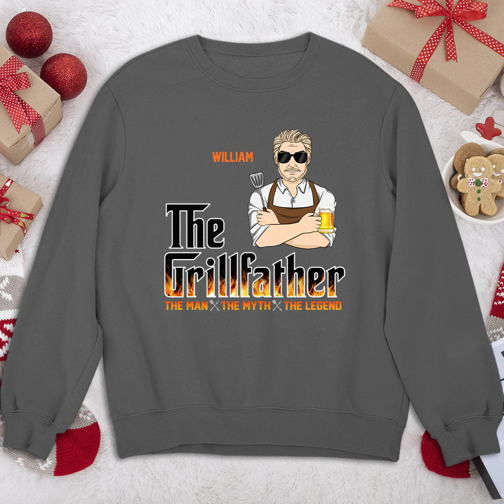 The Grillfather - Personalized Custom Shirt - Image 5