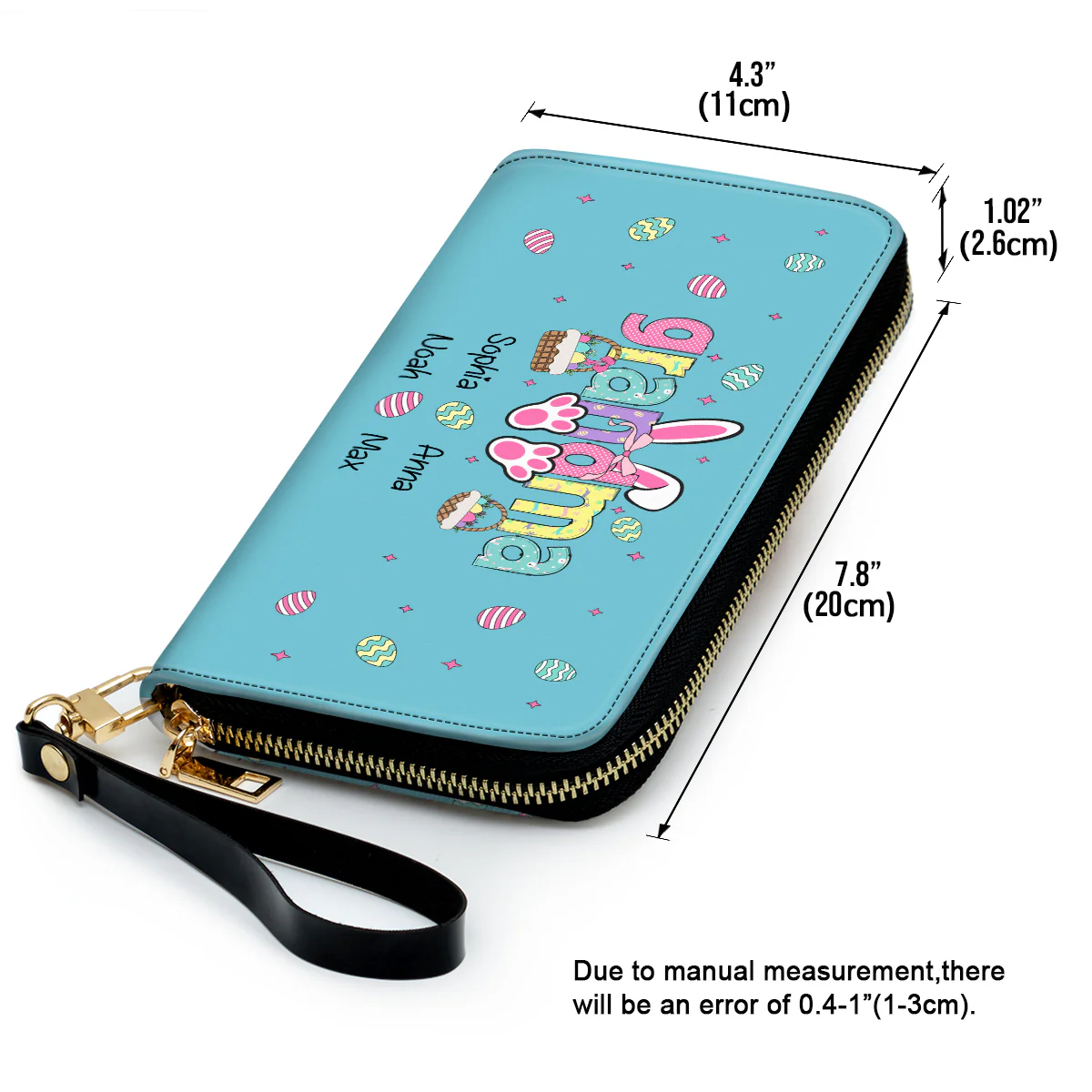The Heart Of Grandma Is Pure Gold - Personalized Custom Leather Wallet - Image 5