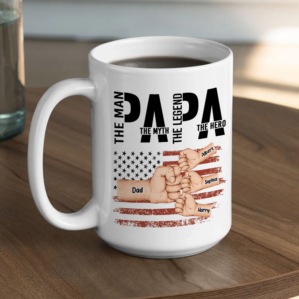 The Hero - Personalized Custom Coffee Mug - Image 4