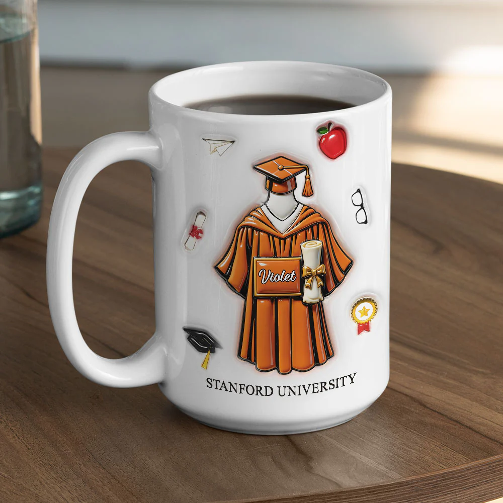The Journey Complete - Personalized Custom 3D Inflated Effect Mug - Image 6