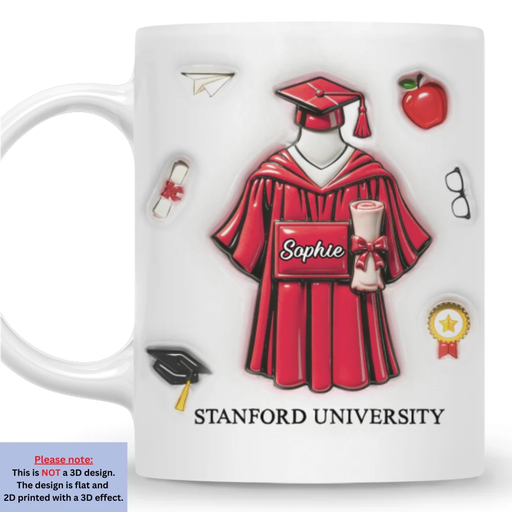The Journey Complete - Personalized Custom 3D Inflated Effect Mug - Image 8