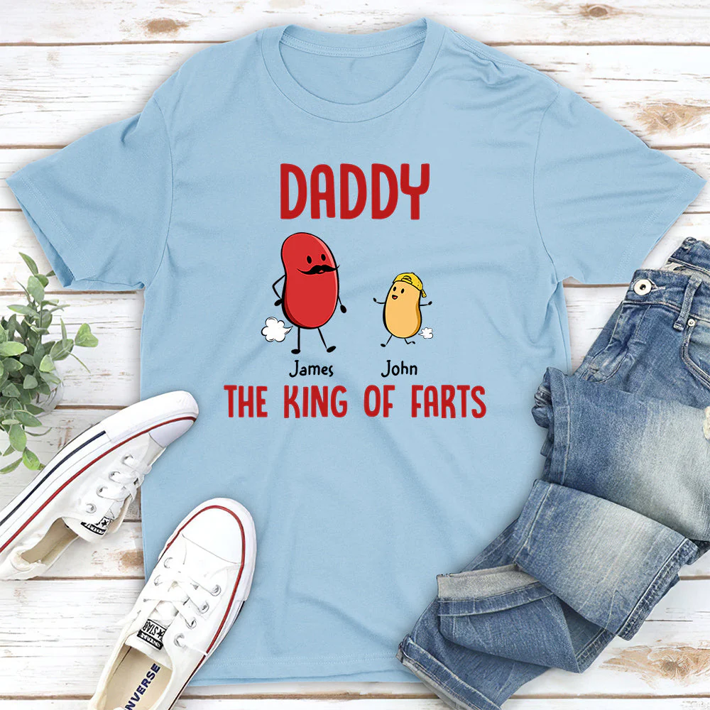 The King Of Farts - Personalized Custom Shirt - Image 2