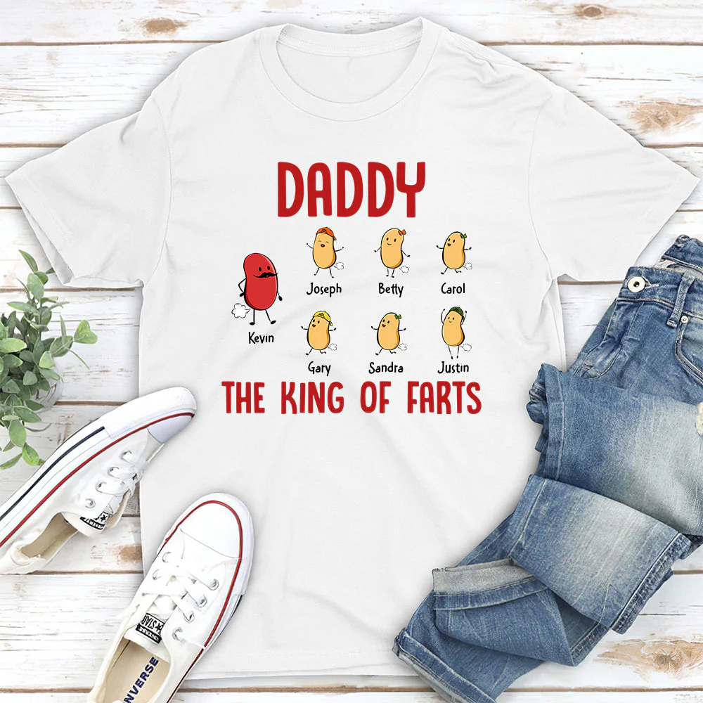 The King Of Farts - Personalized Custom Shirt - Image 3