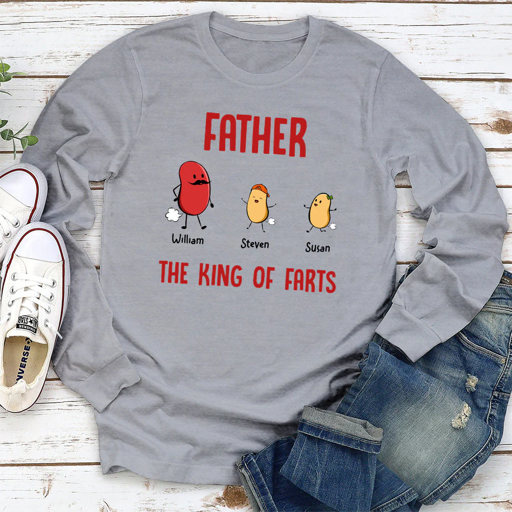 The King Of Farts - Personalized Custom Shirt - Image 4
