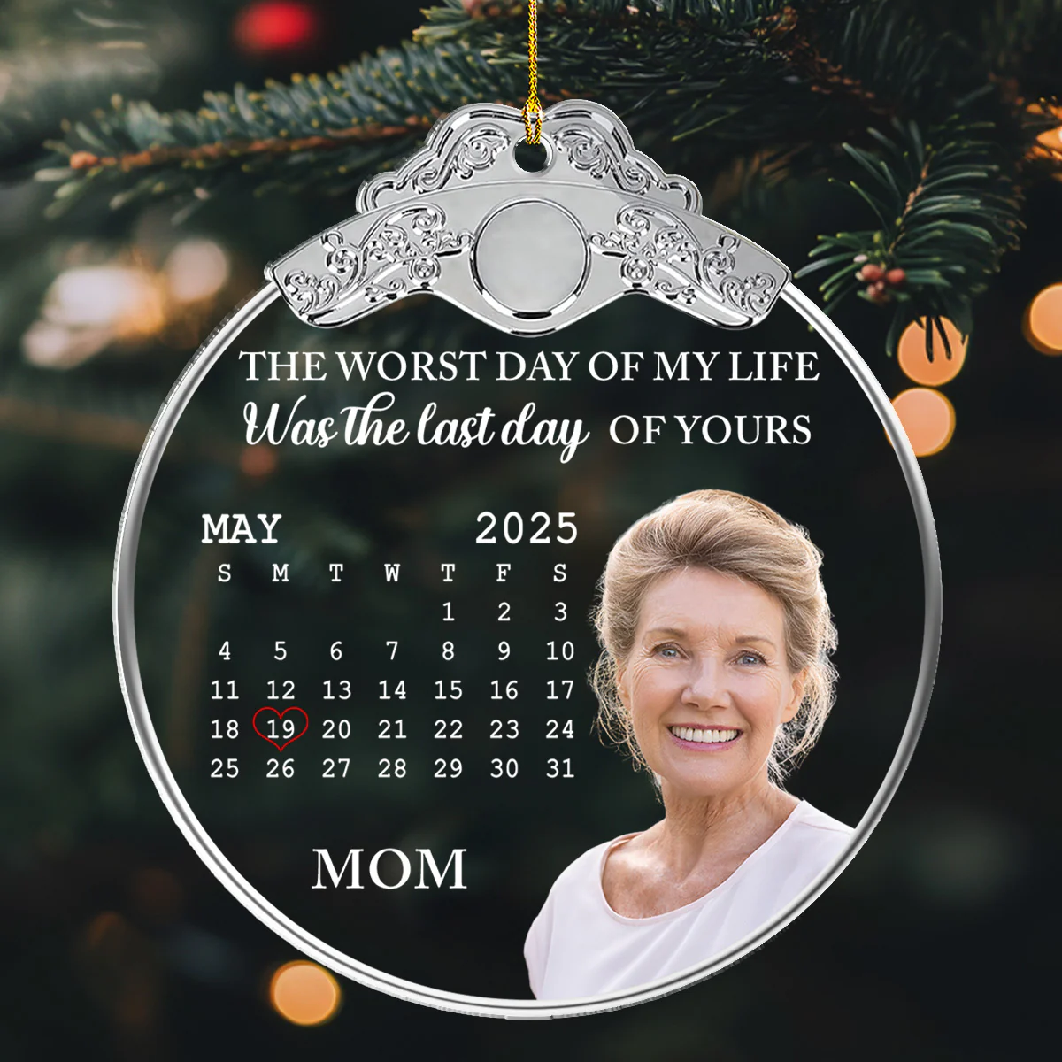 The Last Day Of Yours - Personalized Custom Acrylic Ornament - Image 2