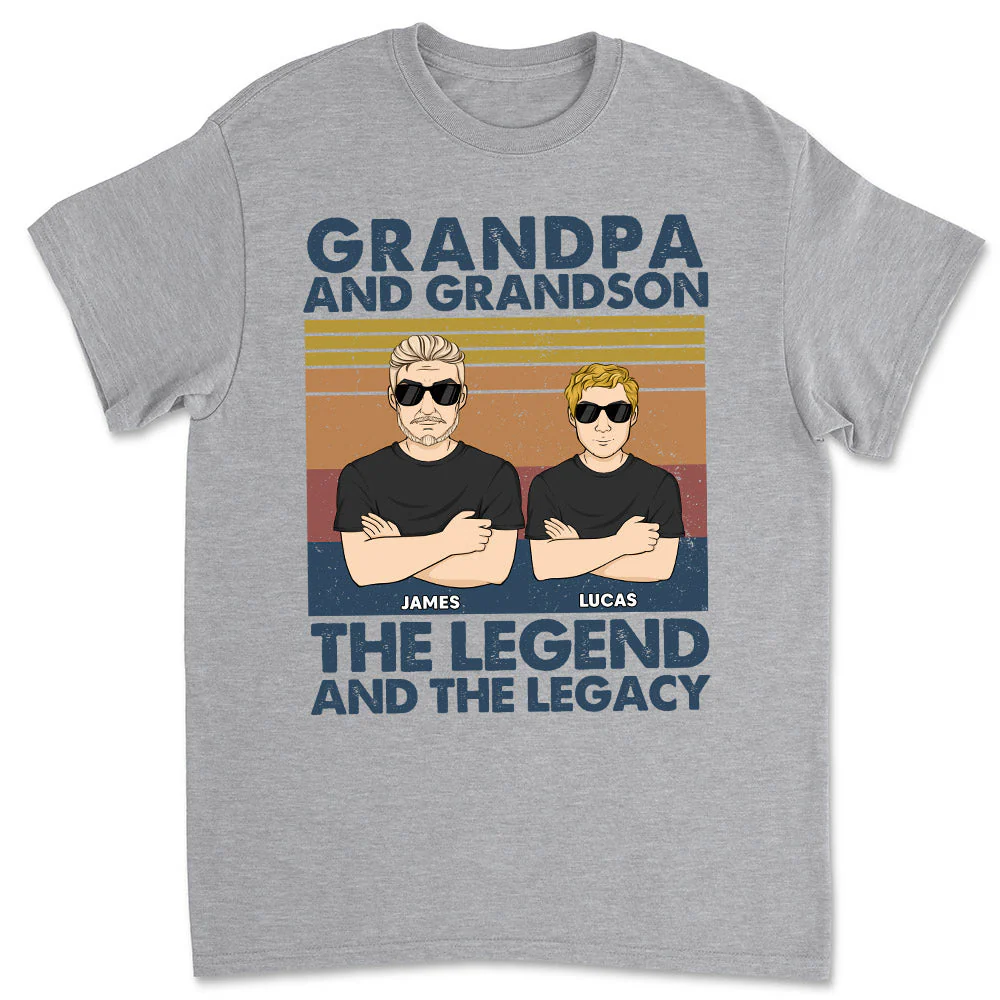 The Legend And The Legacy - Personalized Custom Shirt