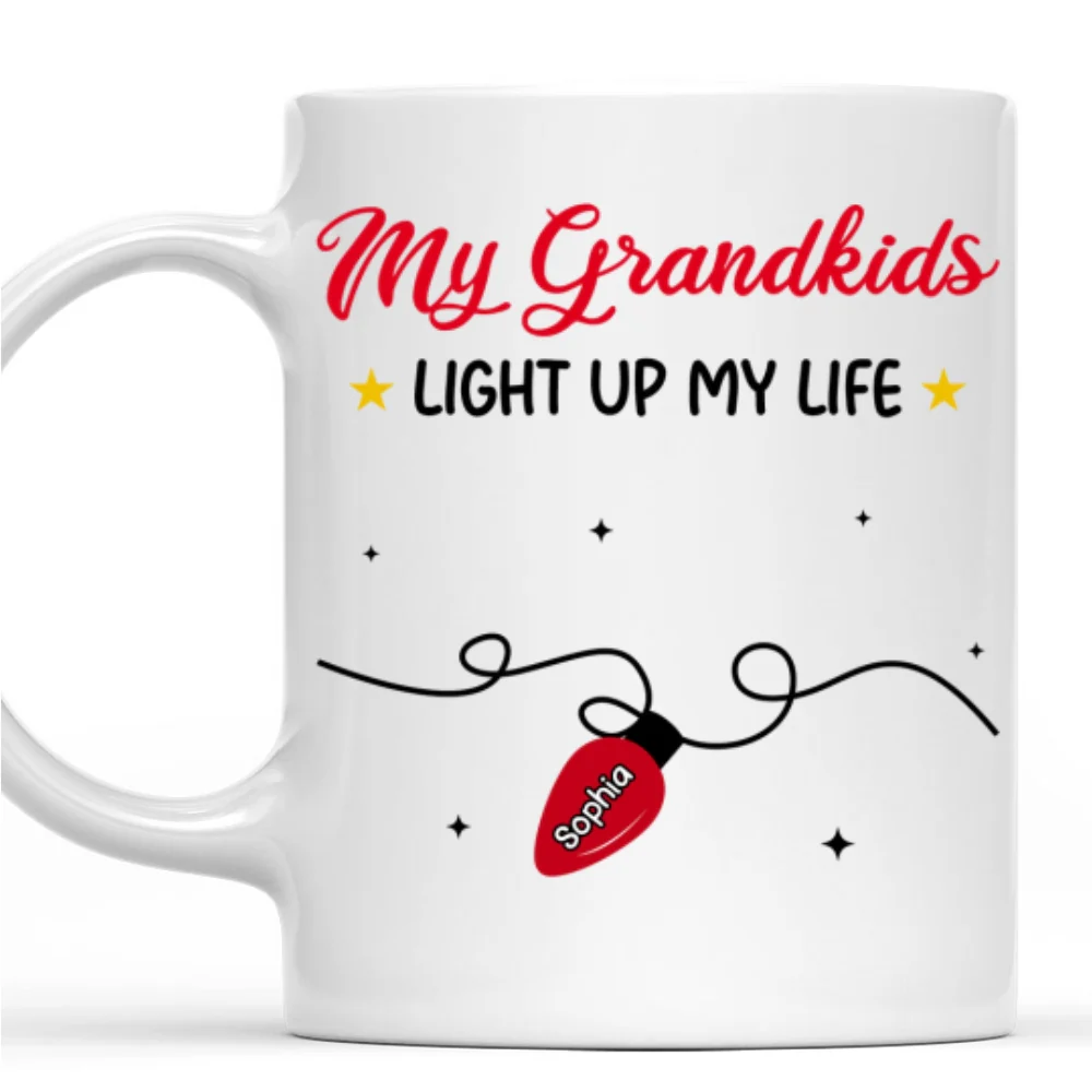 The Light Of Grandma Life - Personalized Custom Coffee Mug - Image 7