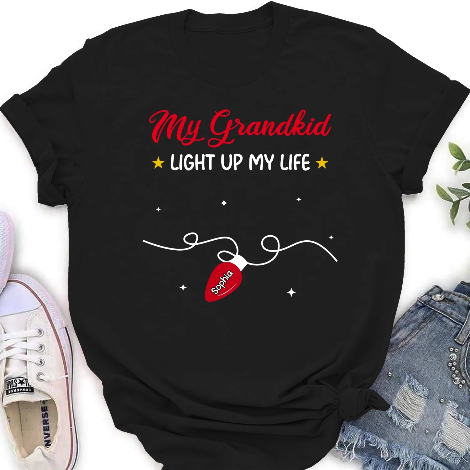 The Light Of Grandma Life - Personalized Custom Shirt - Image 16