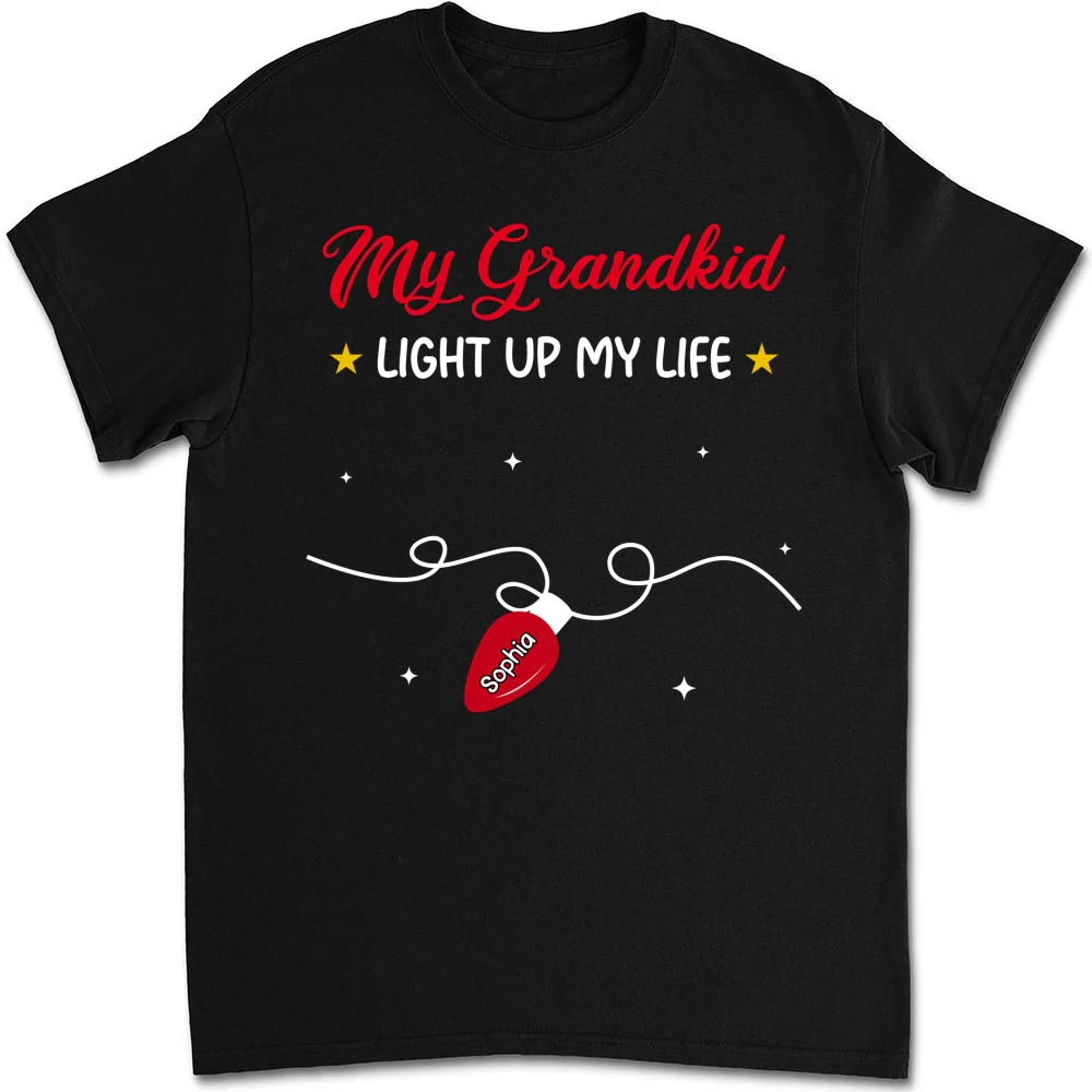 The Light Of Grandma Life - Personalized Custom Shirt - Image 6