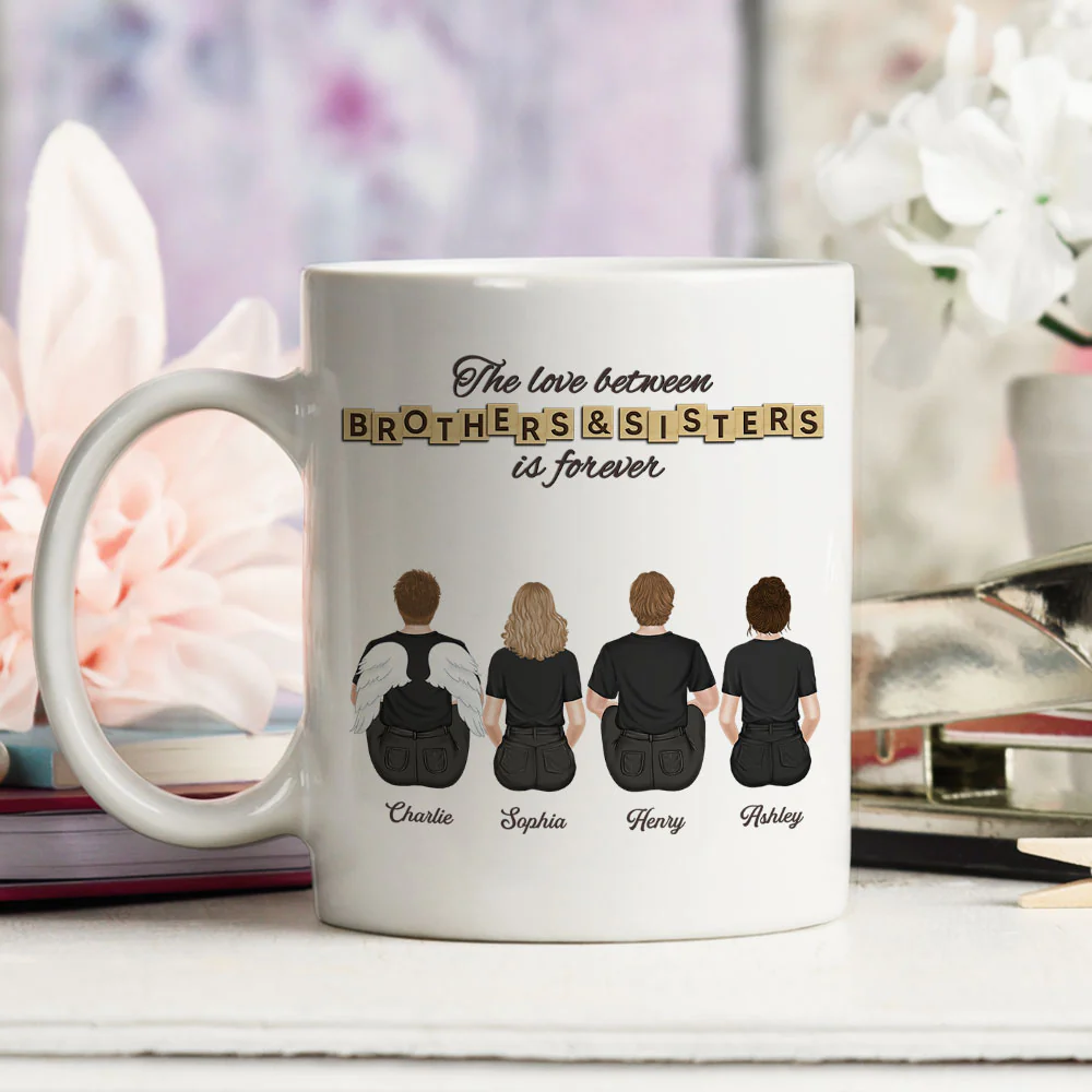 The Love Between Brothers And Sister - Personalized Custom Coffee Mug - Image 5