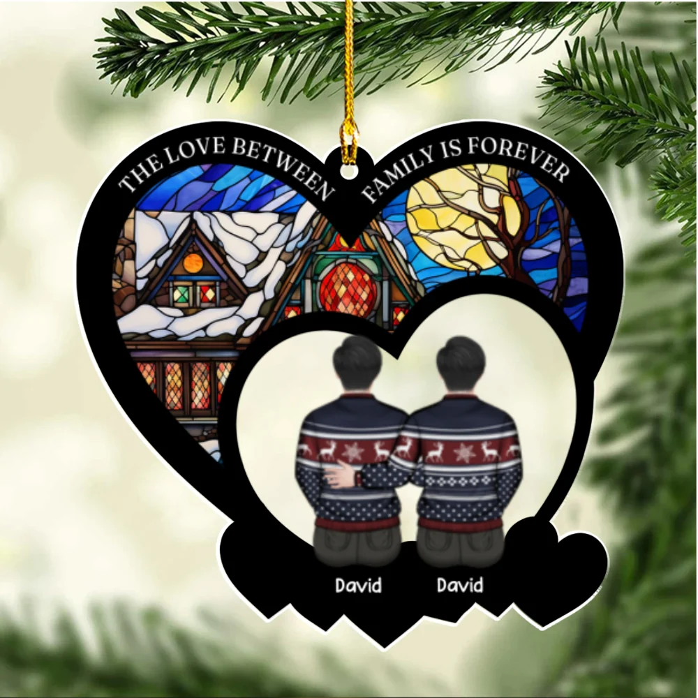 The Love Between Family Is Forever - Personalized Custom Acrylic Ornament - Image 6