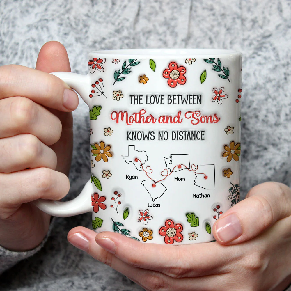 The Love Between Mother and Daughter Knows No Distance - Personalized Custom 3D Inflated Effect Mug - Image 3