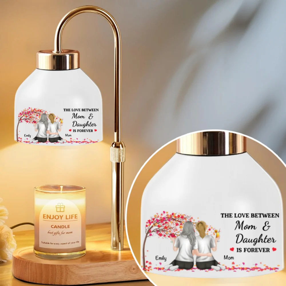 The Love Between Mother And Daughters Is Forever - Personalized Custom Candle Warmer Lamp - Image 6