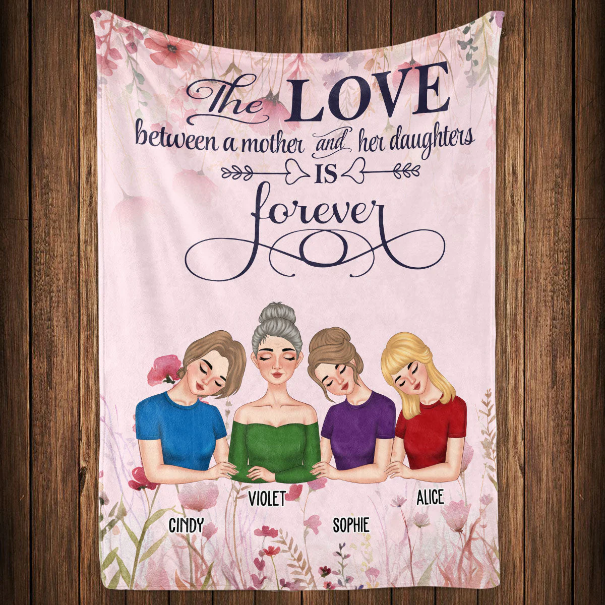 The Love Between - Personalized Custom Fleece Blanket - Image 3