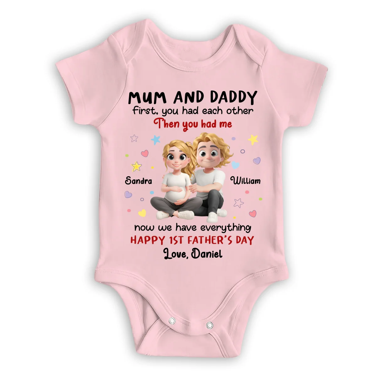 The Love I Entered - Personalized Custom Baby Onesie - Image 10