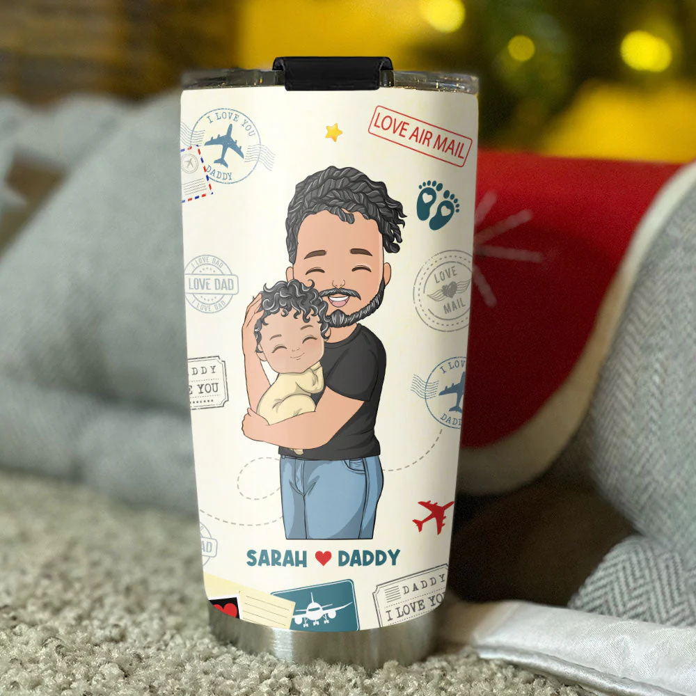 The Love I Hold For You Daddy - Personalized Custom Tumbler - Image 5