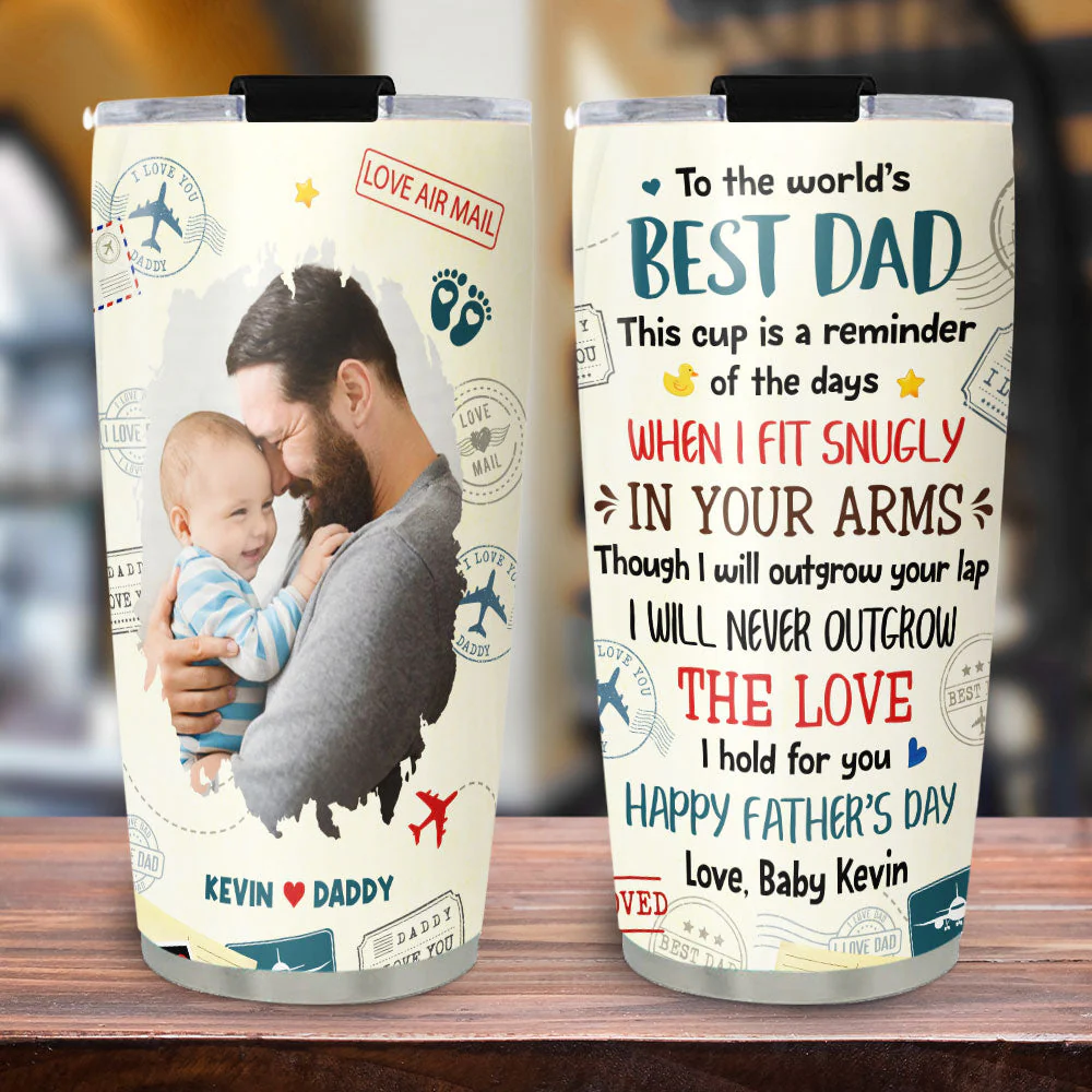 The Love I Hold For You Photo - Personalized Custom Tumbler - Image 2