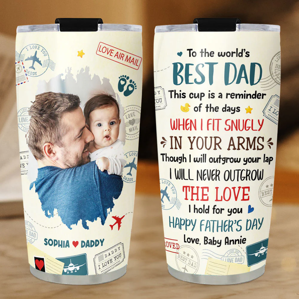 The Love I Hold For You Photo - Personalized Custom Tumbler - Image 4