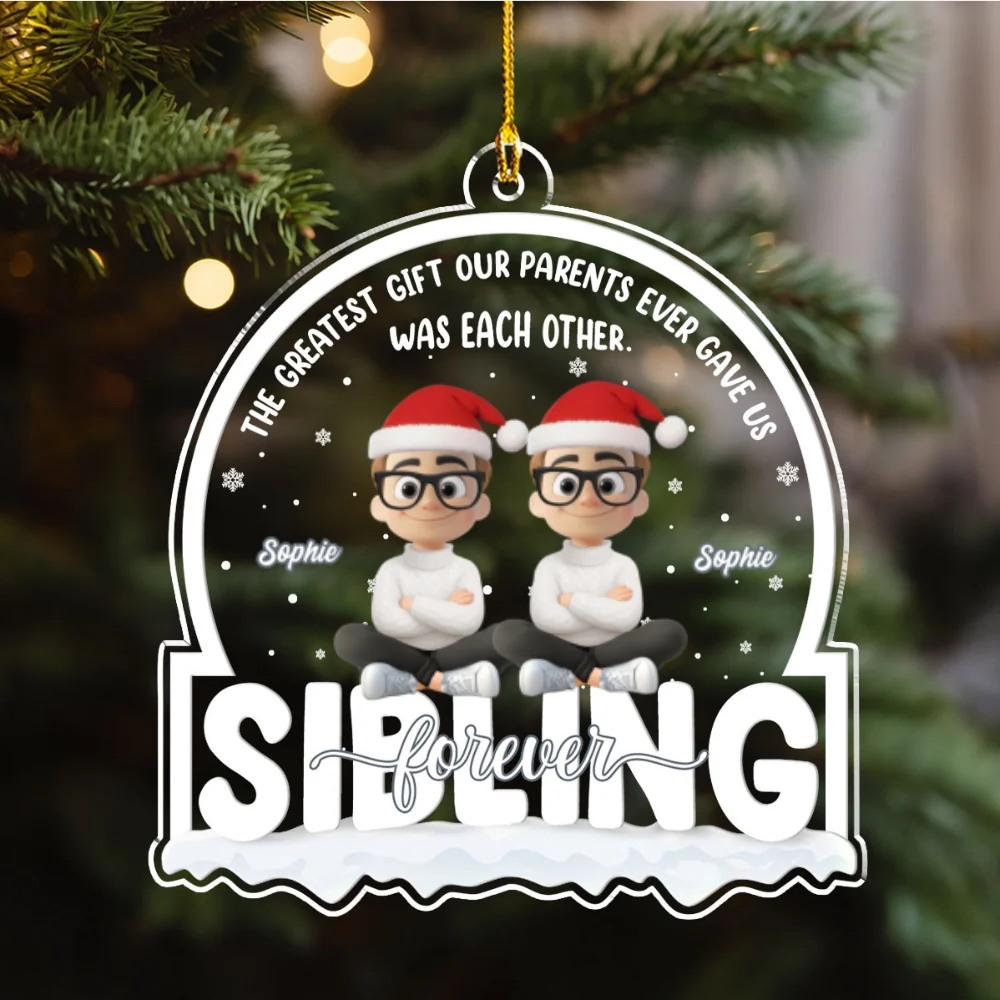 The Love of Family - Personalized Custom Acrylic Ornament - Image 6