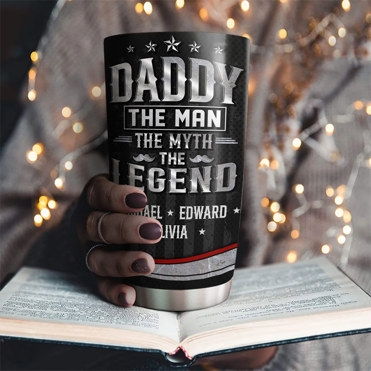 The Man - Personalized Custom Tumbler - Image 2