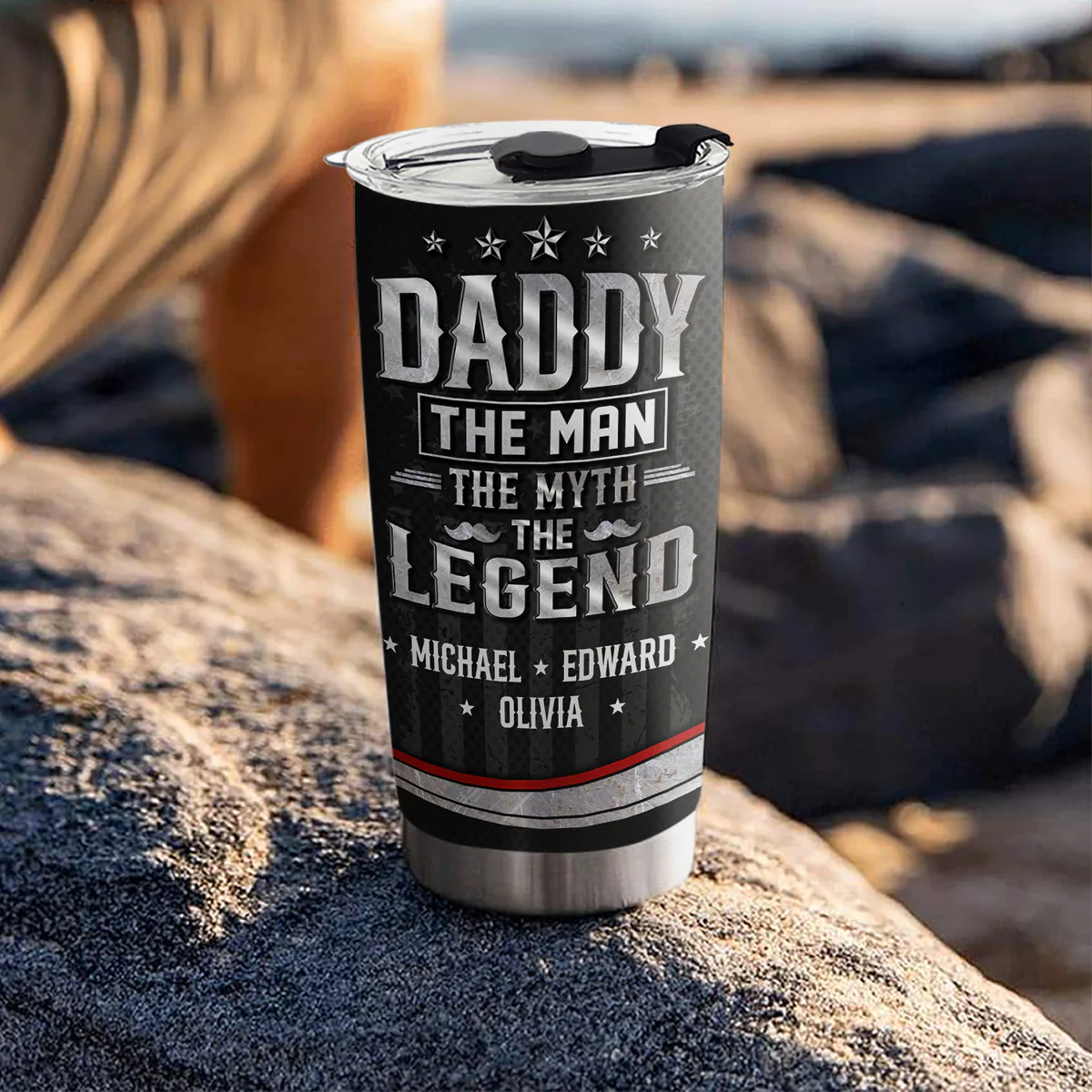 The Man - Personalized Custom Tumbler - Image 4