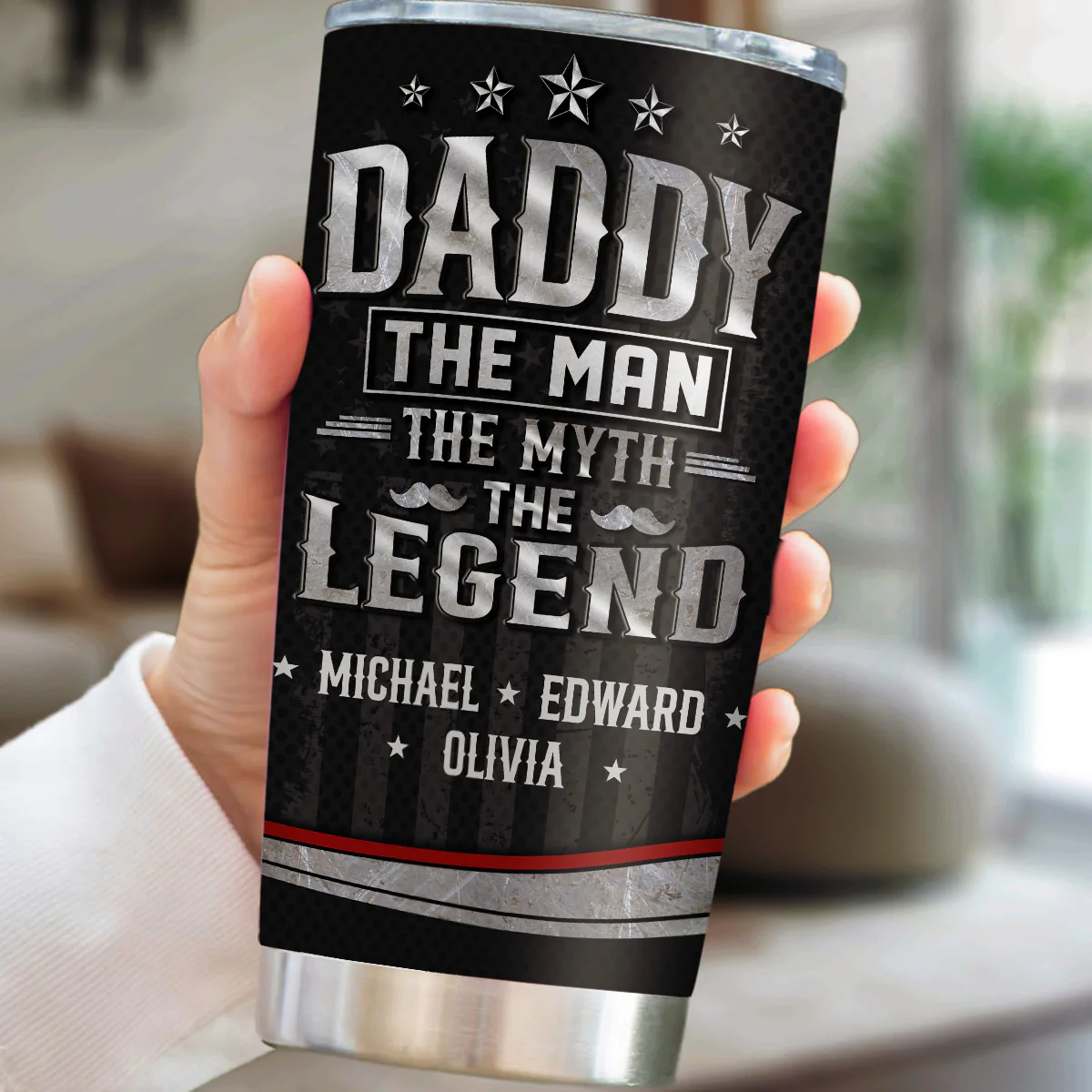 The Man - Personalized Custom Tumbler - Image 5