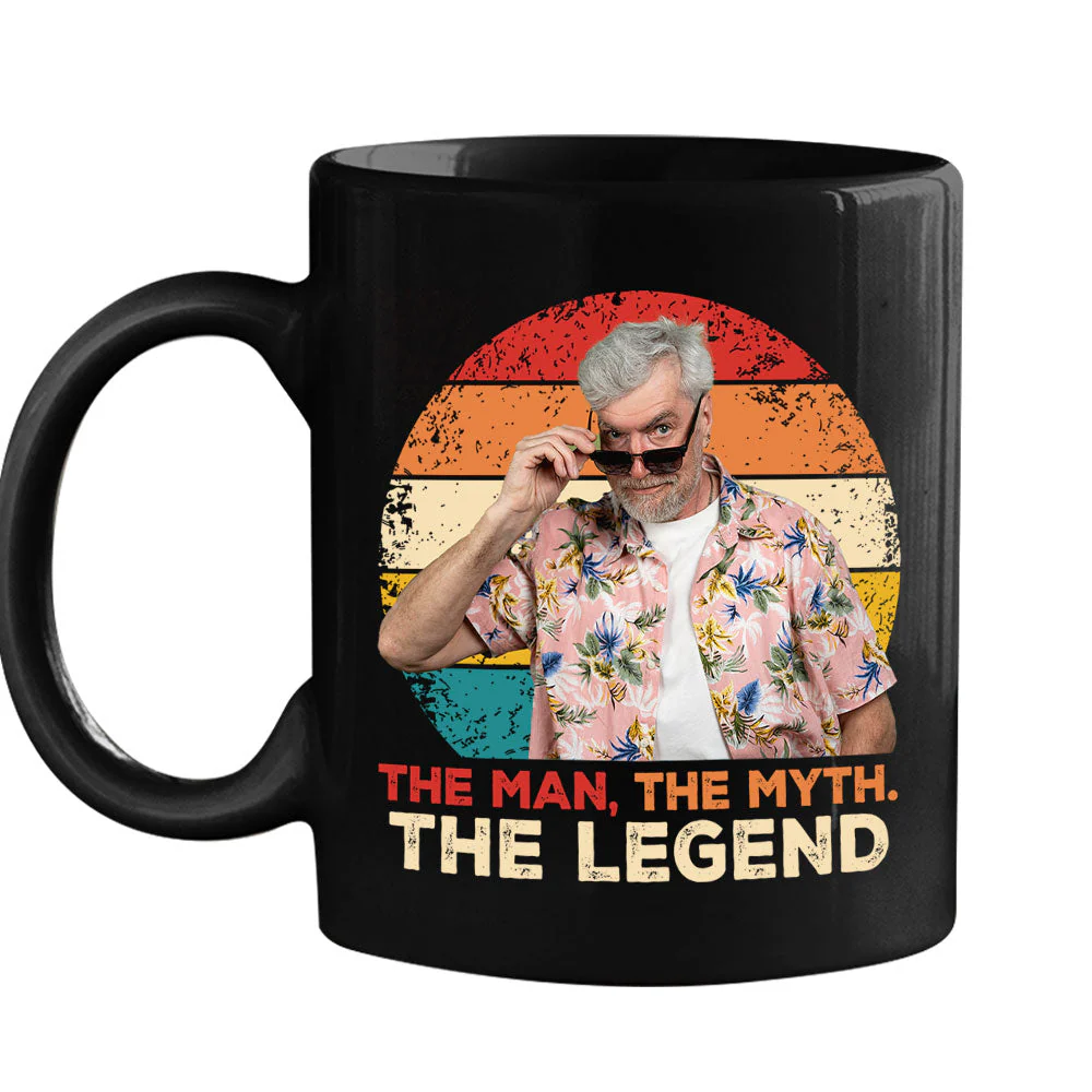The Man, The Myth And The Legend 2nd Version - Personalized Custom Coffee Mug - Image 2