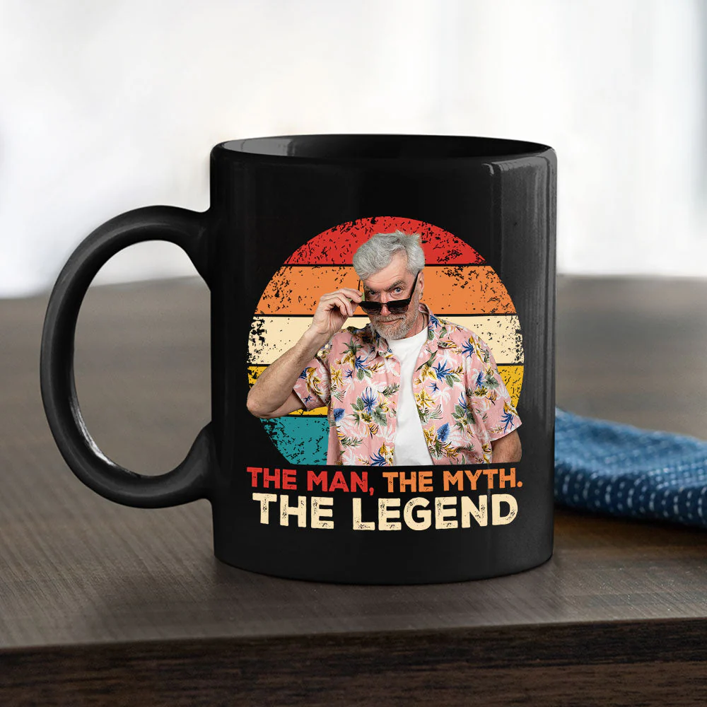 The Man, The Myth And The Legend 2nd Version - Personalized Custom Coffee Mug - Image 3