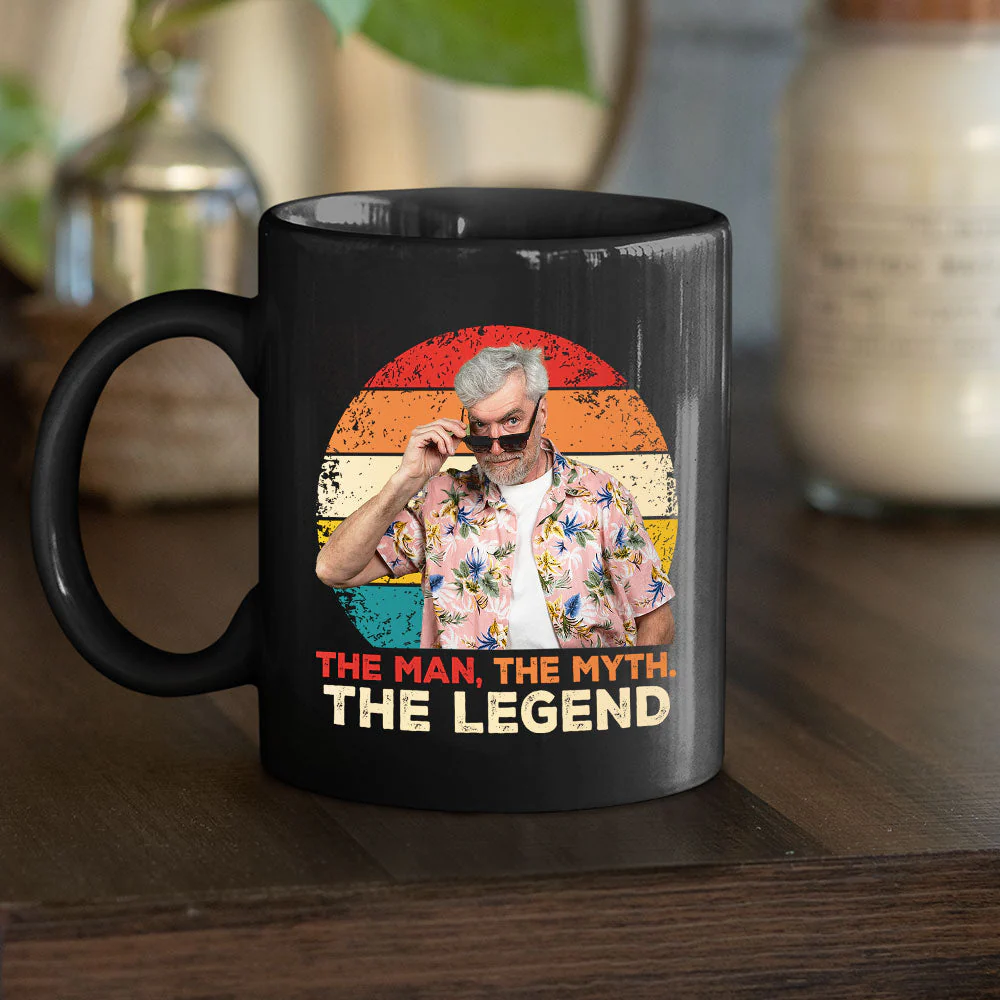 The Man, The Myth And The Legend 2nd Version - Personalized Custom Coffee Mug - Image 6