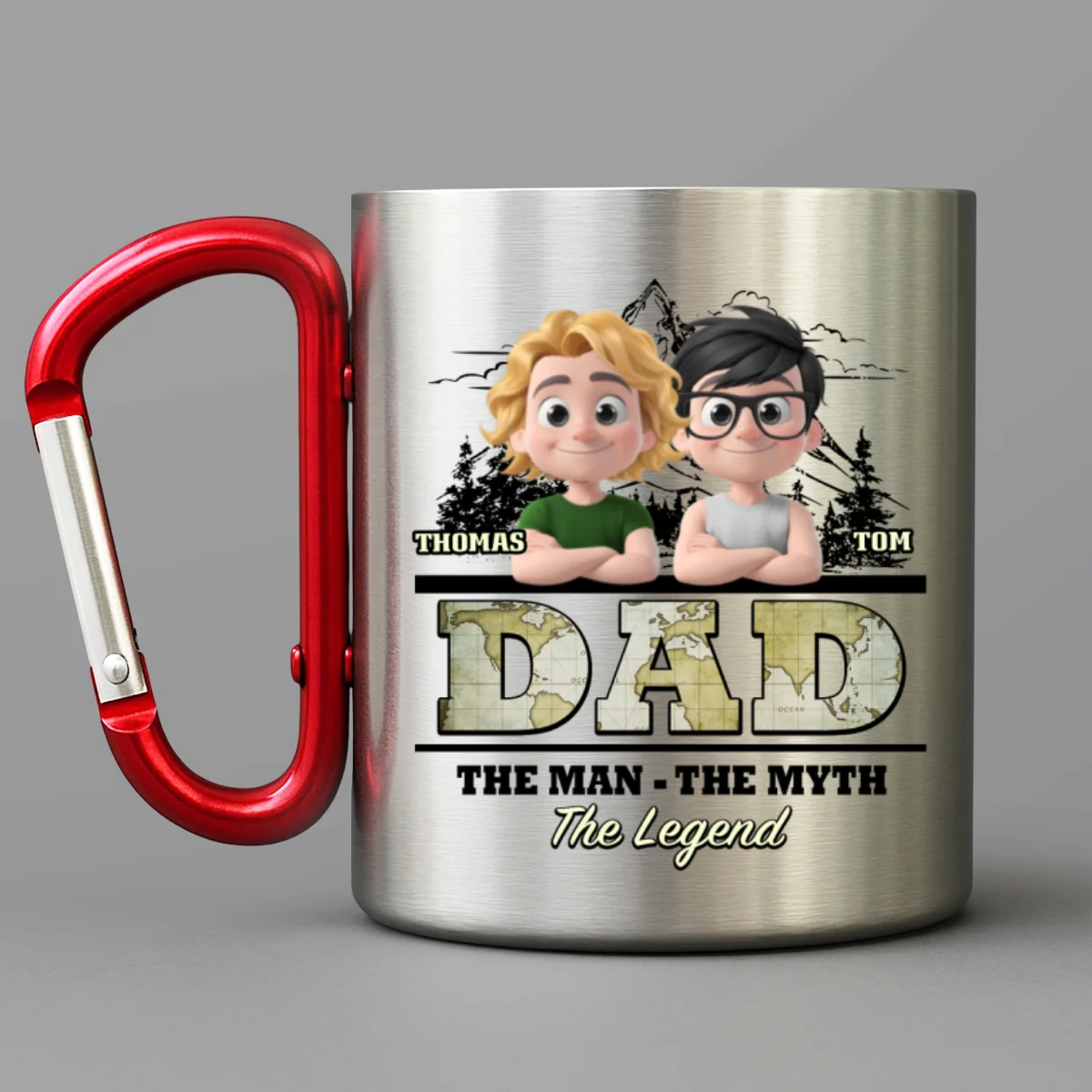 The Man The Myth The Legend - Personalized Custom Carabiner Mug - Image 7