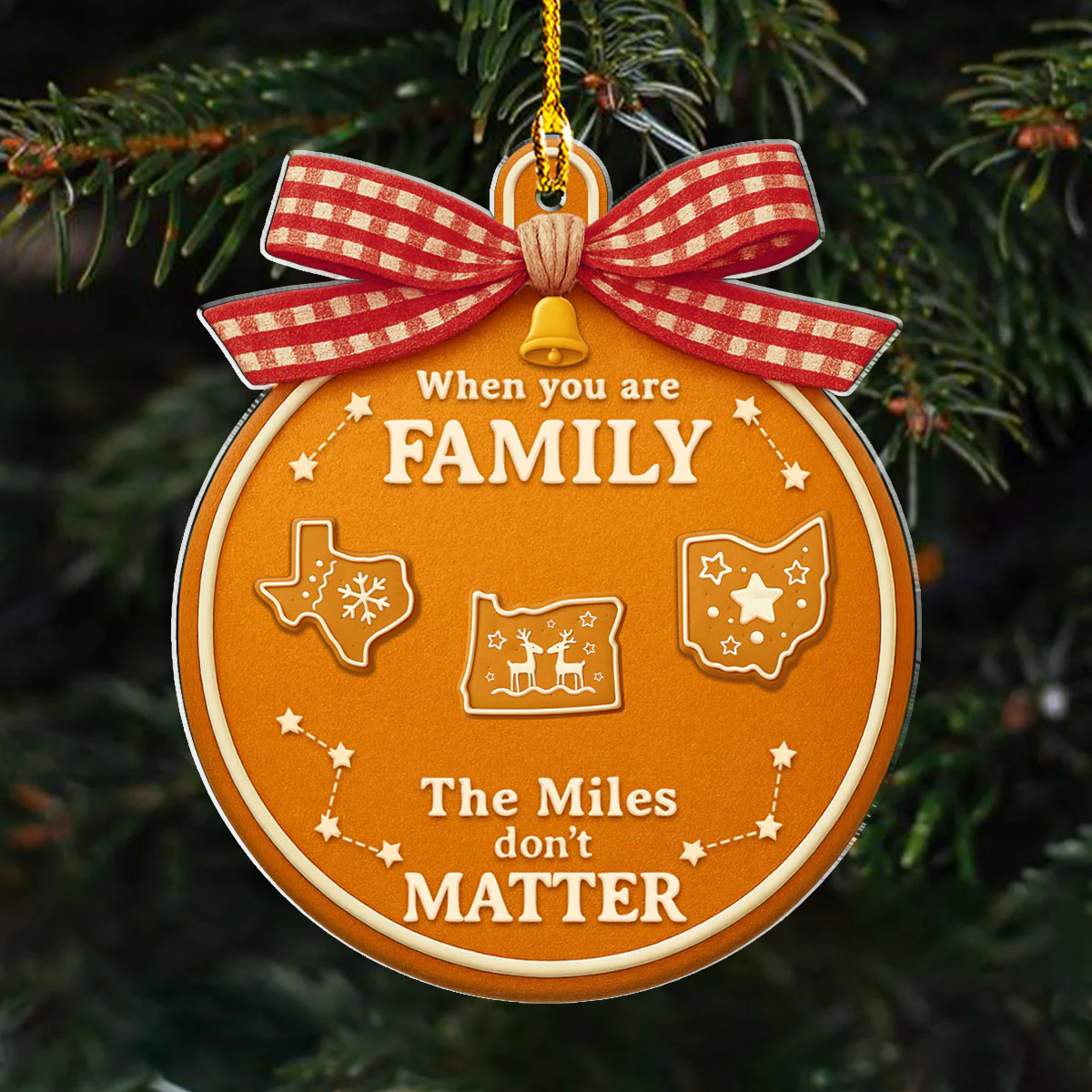 The Miles - Personalized Custom Acrylic Ornament - Image 2