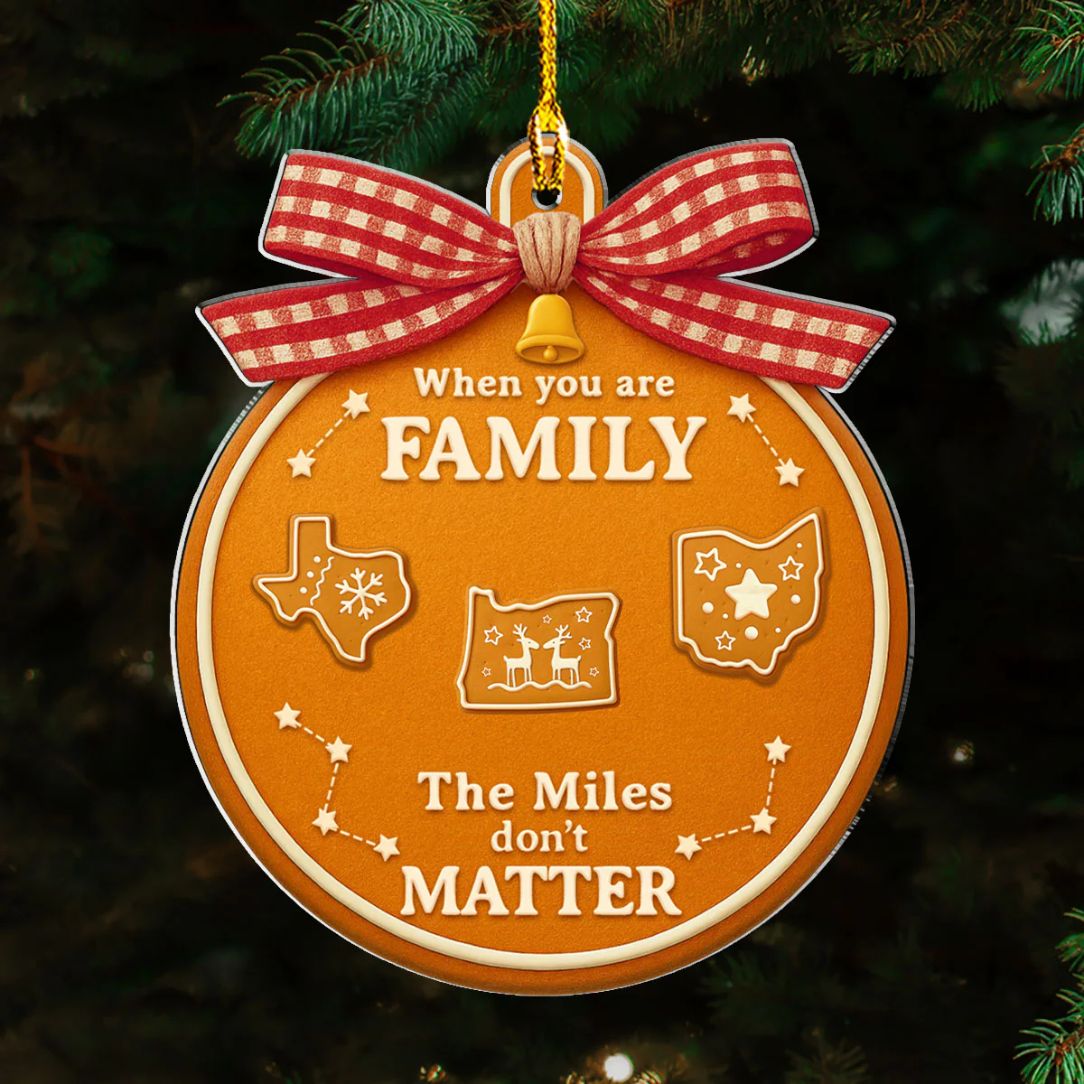 The Miles - Personalized Custom Acrylic Ornament - Image 3