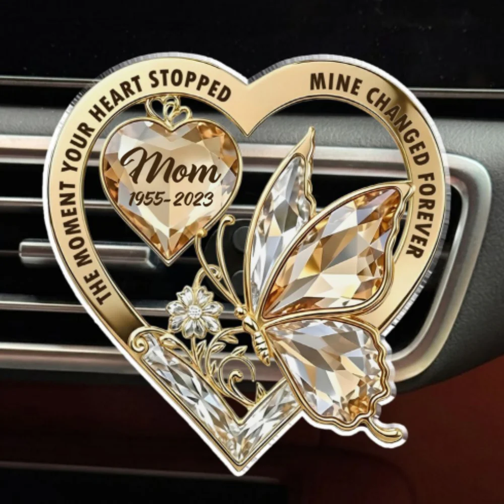 The Moment My Heart Changed Forever - Personalized Custom Car Vent Clip - Image 7