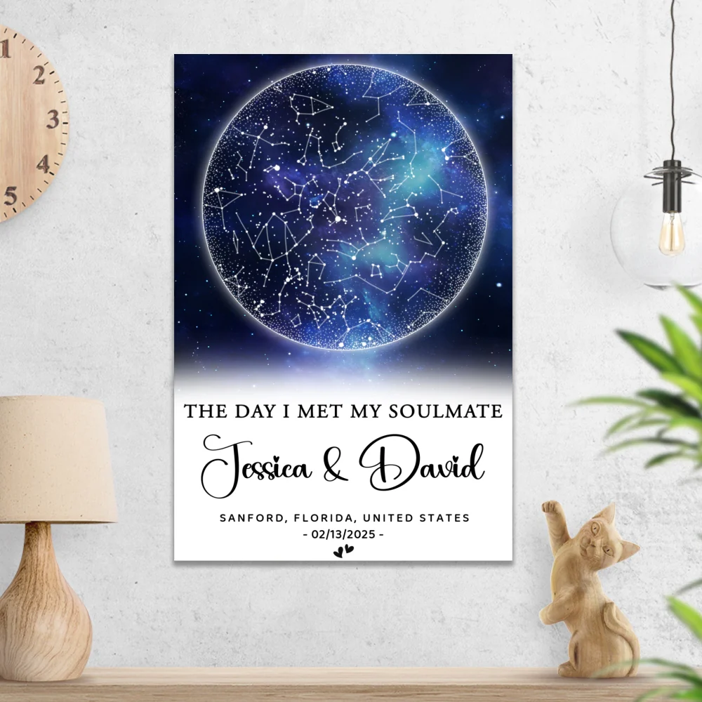 The Moment Our Hearts Met - Personalized Custom Poster - Image 6