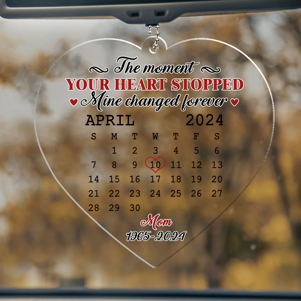 The Moment - Personalized Custom Car Ornament - Image 2