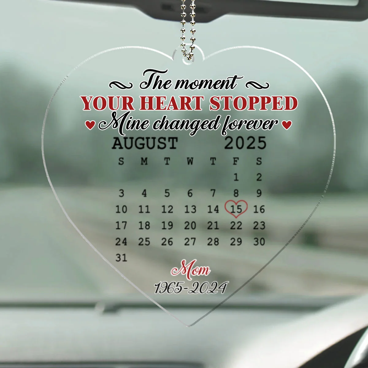 The Moment - Personalized Custom Car Ornament - Image 5