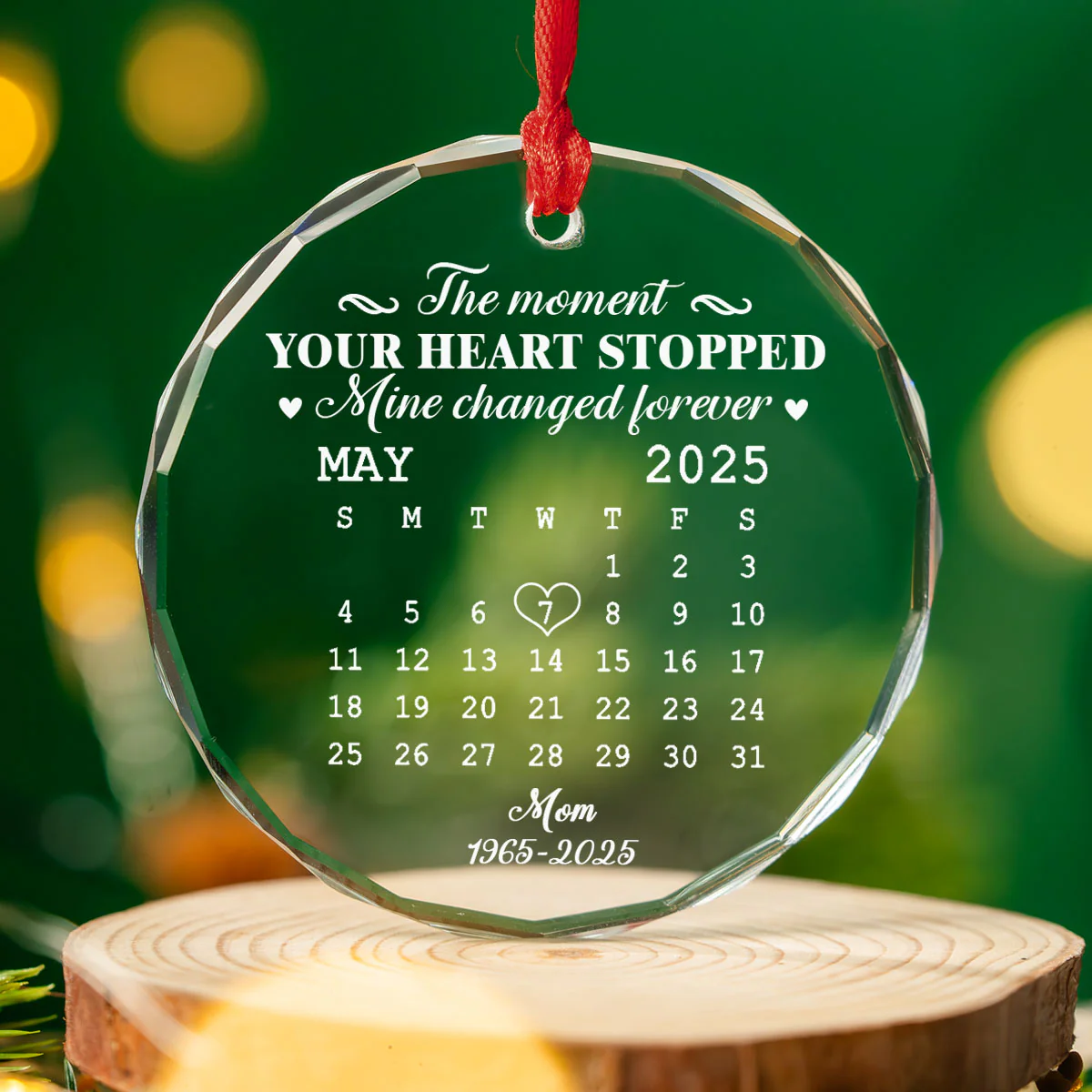 The Moment - Personalized Custom Glass Ornament - Image 5